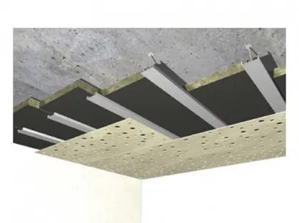 Techos metálicos, baffles