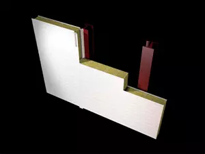 Cerramiento vertical con Panel Sandwich